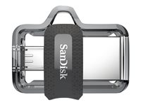 SanDisk Ultra Dual - USB flash-enhet - 32 GB - USB 3.0 / micro USB SDDD3-032G-G46