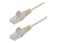 StarTech.com 2 m CAT6-kabel - Tunn - Ej hakfria RJ45-kontakter - Grå - Patch-kabel - RJ-45 (hane) till RJ-45 (hane) - 2 m - CAT 6 - hakfri - grå N6PAT200CMGRS