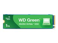 WD Green SN350 NVMe SSD WDS100T3G0C - SSD - 1 TB - inbyggd - M.2 2280 - PCIe 3.0 x4 (NVMe) WDS100T3G0C