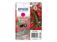 Epson 503 - 3.3 ml - magenta - original - blister - bläckpatron - för WorkForce WF-2960 C13T09Q34010