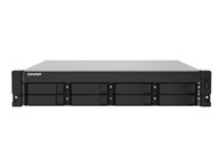 QNAP TS-832PXU - NAS-server - 8 fack - kan monteras i rack - SATA 6Gb/s - RAID RAID 0, 1, 5, 6, 10, 50, JBOD, 60 - RAM 4 GB - Gigabit Ethernet / 2.5 Gigabit Ethernet / 10 Gigabit Ethernet - iSCSI support - 2U TS-832PXU-RP-4G