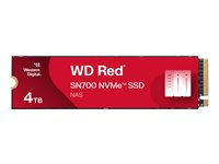 WD Red SN700 WDS400T1R0C - SSD - 4 TB - inbyggd - M.2 2280 - PCIe 3.0 x4 (NVMe) WDS400T1R0C