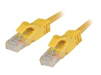 C2G Cat6 Booted Unshielded (UTP) Network Patch Cable - Patch-kabel - RJ-45 (hane) till RJ-45 (hane) - 7 m - UTP - CAT 6 - formpressad, hakfri, tvinnad - gul 83471