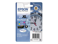 Epson 27XL Multipack - 3-pack - 31.2 ml - XL - gul, cyan, magenta - original - bläckpatron - för WorkForce WF-3620, WF-3640, WF-7110, WF-7210, WF-7610, WF-7620, WF-7710, WF-7715, WF-7720 C13T27154012