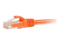 C2G Cat5e Booted Unshielded (UTP) Network Patch Cable - Patch-kabel - RJ-45 (hane) till RJ-45 (hane) - 3 m - UTP - CAT 5e - formpressad, hakfri, tvinnad - orange 83606