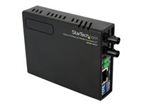 StarTech.com 10/100 MM Fiber Copper Fast Ethernet Media Converter ST 2 km - Fibermediekonverterare - 100Mb LAN - 10Base-T, 100Base-FX, 100Base-TX - RJ-45 / ST-läge (multi-mode) - upp till 2 km - 1310 nm MCM110ST2EU