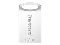 Transcend JetFlash 710 - USB flash-enhet - 128 GB - USB 3.1 Gen 1 - silver TS128GJF710S