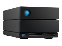 LaCie 2big Dock STLG28000400 - Hårddiskarray - 28 TB - 2 fack (SATA-600) - HDD 14 TB x 2 - Thunderbolt 3, USB 3.2 Gen 2 (extern) - med 5 års återställningsserviceplan för att rädda data STLG28000400