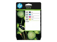 HP 937 - 4-pack - svart, gul, cyan, magenta - original - bläckpatron - för P/N: 403X8B#ABF 6C400NE