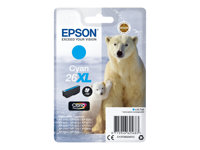 Epson 26XL - 8.7 ml - XL - cyan - original - blister - bläckpatron - för Expression Premium XP-510, 520, 600, 605, 610, 615, 620, 625, 700, 710, 720, 800, 810, 820 C13T26324012