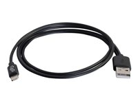 C2G USB A Male to Lightning Male Sync and Charging Cable - Lightning-kabel - Lightning hane till USB hane - 1 m - svart 86050