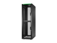 APC NetShelter SX Colocation - Rack skåp - 2 x 600W x 1070D mm, with sides - golvstående - svart - 42U - 19" - TAA-kompatibel AR3200B2