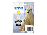 Epson 26 - 4.5 ml - gul - original - blister - bläckpatron - för Expression Premium XP-510, 520, 600, 605, 610, 615, 620, 625, 700, 710, 720, 800, 810, 820 C13T26144012