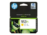 HP 953XL - 18 ml - Lång livslängd - gul - original - Officejet - blister - bläckpatron F6U18AE#30B
