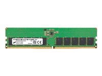 Micron - DDR5 - modul - 16 GB - DIMM 288-pin - 4800 MHz / PC5-38400 - CL40 - 1.1 V - ej buffrad - ECC MTC10C1084S1EC48BA1R