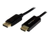 StarTech.com DisplayPort till HDMI-konverterarkabel - 2 m - 4K - Adapterkabel - DisplayPort hane till HDMI hane - 2 m - svart - stöd för 4K - för P/N: DK30CH2DEP, DK30CH2DEPUE, DK30CH2DPPD, DK30CH2DPPDU, DK30CHDDPPD, DK30CHDPPDUE DP2HDMM2MB