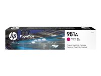 HP 981A - 69 ml - magenta - original - PageWide - bläckpatron - för PageWide Enterprise Color MFP 586; PageWide Managed Color E55650 J3M69A