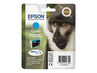 Epson T0892 - 3.5 ml - cyan - original - blister - bläckpatron - för Stylus S21, SX105, SX110, SX115, SX210, SX215, SX400, SX410, SX415; Stylus Office BX300 C13T08924011