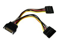 StarTech.com 6in SATA Power Y Splitter Cable Adapter - M/F - Power splitter - SATA power (M) to SATA power (F) - 6 in - PYO2SATA - Strömdelare - SATA-ström (hane) till SATA-ström (hona) - 15.2 cm - för P/N: BRACKET125PT, BRACKET125PTP, BRACKET425F, PEXUSB311AC3, S251BU31REM, SATBP125VP PYO2SATA