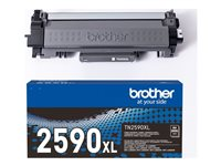 Brother TN2590XL - Svart - original - box - tonerkassett - för Brother MFC-L2922DW TN2590XL