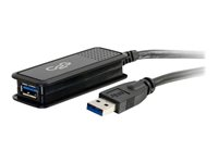 C2G 5m USB 3.0 USB-A Male to USB-A Female Active Extension Cable - USB-förlängningskabel - USB typ A (hane) till USB typ A (hona) - USB 3.0 - 30 V - 5 m - aktiv - svart 89943