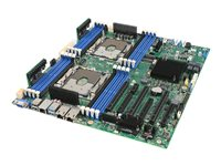 Intel Server Board S2600STQR - Moderkort - SSI EEB - Intel - Socket P - 2 CPU:n som stöds - C628 Chipuppsättning - USB 3.0 - 2 x 10 Gigabit LAN - inbyggda grafiken S2600STQR