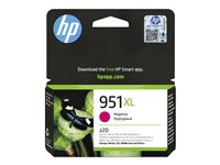 HP 951XL - Lång livslängd - magenta - original - bläckpatron - för Officejet Pro 251, 276, 8100, 8600, 8600 N911, 8610, 8615, 8616, 8620, 8625, 8630, 8640 CN047AE#BGY