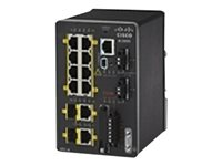 Cisco Industrial Ethernet 2000 Series - Switch - Administrerad - 8 x 10/100 + 2 x kombinations-Gigabit SFP - DIN-skenmonterbar IE-2000-8TC-G-B