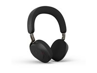 Jabra Evolve3 75 MS - Headset - på örat - Bluetooth - trådlös - aktiv brusradering - USB-A via Bluetooth-adapter - ljudisolerande - svart - Optimerat för Microsoft Teams 37599-999-999