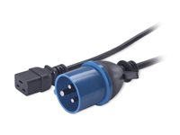 APC - Strömkabel - IEC 60320 C19 till IEC 60309 (hane) - 2.5 m - svart - för P/N: SMT3000R2I-AR, SMX1500RM2UCNCUS, SMX1500RM2UCUS, SMX750C, SRT1500XLI, SRT2200XLI-KR AP9876