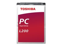 Toshiba L200 Laptop PC - Hårddisk - 1 TB - inbyggd - 2.5" - SATA 6Gb/s - 5400 rpm - buffert: 128 MB HDWL110UZSVA