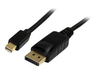 StarTech.com 1m Mini DisplayPort to DisplayPort 1.2 Cable DisplayPort 4k - DisplayPort-kabel - Mini DisplayPort (hane) till DisplayPort (hane) - 1 m - sprintlåsning - svart MDP2DPMM1M