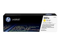 HP 201X - Lång livslängd - gul - original - LaserJet - tonerkassett (CF402X) - för Color LaserJet Pro M252dn, M252dw, M252n, MFP M277c6, MFP M277dw, MFP M277n CF402X