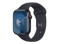 Apple - Band för smart klocka - 45 mm - storlek S/M - midnatt MT3D3ZM/A