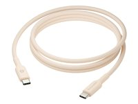 dbramante1928 re-charge - USB-kabel - 24 pin USB-C (hane) till 24 pin USB-C (hane) - 1.5 m - flätad kabel, USB-C Power Delivery (60W) - beige CB20CCBE7209