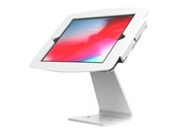 Compulocks iPad Mini 8.3" Space Enclosure Rotating Counter Stand - Monteringssats (fot för stativ, hölje) - för surfplatta - roterande inhägnad - låsbar - höggradig aluminium - vit - skärmstorlek: 8.3" - monteringsgränssnitt: 100 x 100 mm - bänkskiva - för Apple iPad mini (6:e generation) 303W830IPMSW