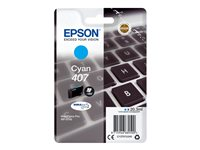 Epson 407 - 20.3 ml - L-storlek - cyan - original - bläckpatron - för WorkForce Pro WF-4745, WF-4745DTWF C13T07U240