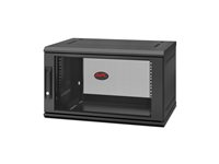 APC NetShelter WX AR106SH4 - Skåp - väggmontering - svart - 6U - 19" AR106SH4