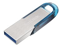 SanDisk Ultra Flair - USB flash-enhet - 64 GB - USB 3.0 - blå SDCZ73-064G-G46B