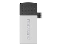 Transcend JetFlash Mobile 380 - USB flash-enhet - 16 GB - USB 2.0 - silver TS16GJF380S