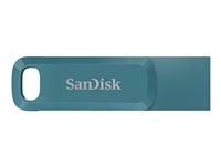 SanDisk Ultra Dual Drive Go - USB flash-enhet - 128 GB - USB 3.2 Gen 1 / USB-C - navagio bay SDDDC3-128G-G46NBB