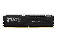 Kingston FURY Beast - DDR5 - modul - 16 GB - DIMM 288-pin - 5600 MHz / PC5-44800 - CL40 - 1.25 V - ej buffrad - on-die ECC - svart KF556C40BB-16