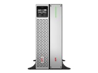 APC Smart-UPS On-Line 1000VA - UPS (kan monteras i rack) (hög densitet) - AC 220/230 V - 900 Watt - 1000 VA - litiumjon - utgångskontakter: 8 - 4U - 1.83 m sladd - svart, silver SRTL1000RM4UXLI-NC