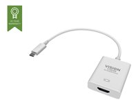 Vision TC-USBCHDMI - Extern videoadapter - USB-C 3.1 - HDMI - vit - detaljhandel TC-USBCHDMI