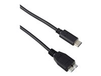 Targus - USB-kabel - 24 pin USB-C (hane) till Micro-USB typ B (hane) - USB 3.0 - 3 A - 1 m - svart - Europa - för Targus 2K, Universal 2k, Universal 4k ACC925EUX