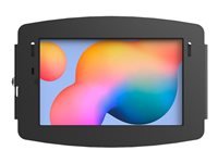 Compulocks Galaxy Tab S6 LITE 10.4" Space Enclosure Wall Mount - Monteringskomponent (hölje) - för surfplatta - låsbar - höggradig aluminium - svart - skärmstorlek: 10.4" - monteringsgränssnitt: 100 x 100 mm - för Samsung Galaxy Tab A7 (10.4 tum), Tab S6 Lite 104GS6LSB