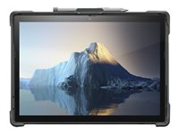 Lenovo ThinkPad - Baksidesskydd för surfplatta - silikon, polykarbonat, termoplastisk polyuretan (TPU) - svart - för ThinkPad X12 Detachable 20UV, 20UW 4X41A08251