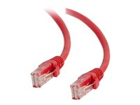 C2G Cat5e Booted Unshielded (UTP) Network Patch Cable - Patch-kabel - RJ-45 (hane) till RJ-45 (hane) - 2 m - UTP - CAT 5e - formpressad, hakfri, tvinnad - röd 83223