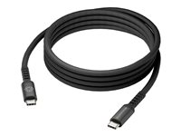 dbramante1928 re-charge it - USB-kabel - 24 pin USB-C (hane) till 24 pin USB-C (hane) - flätad kabel, upp till 100W laddningskraft - svart CB20CCBL7235