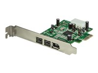 StarTech.com 2b 1a 1394 PCI Express FireWire-kortadapter med 3 portar - FireWire-adapter - PCIe - FireWire 800 - 2 portar + 1 x FireWire - för P/N: BNDTB10GI, BNDTB210GSFP, BNDTB310GNDP, BNDTB410GSFP, BNDTB4M2E1, BNDTBUSB3142 PEX1394B3